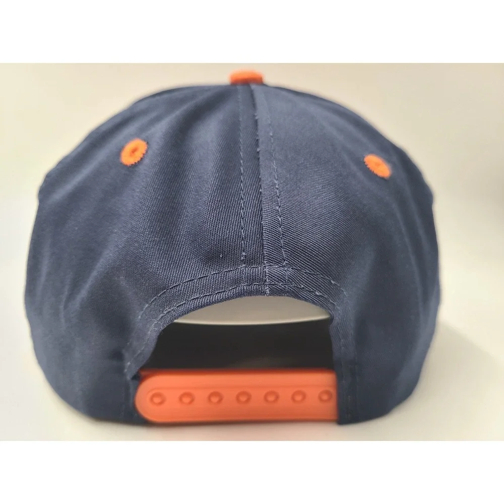 Vintage Denver Broncos Logo Athletic Snapback Hat Cap NFL‎ Football Blue Orange